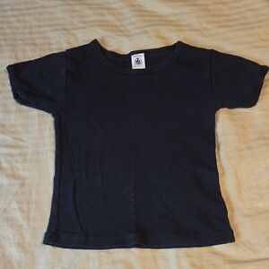 Petit Bateau Black Short Sleeve Tee